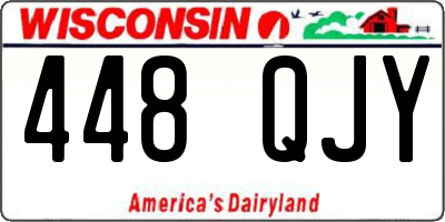 WI license plate 448QJY