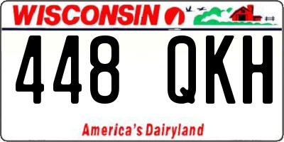 WI license plate 448QKH