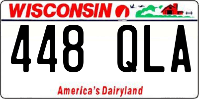 WI license plate 448QLA