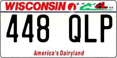 WI license plate 448QLP