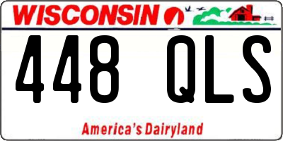 WI license plate 448QLS