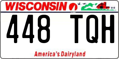 WI license plate 448TQH