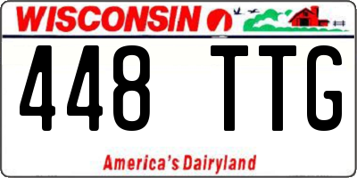 WI license plate 448TTG