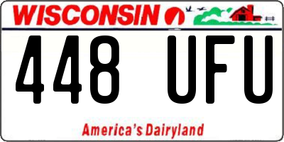 WI license plate 448UFU