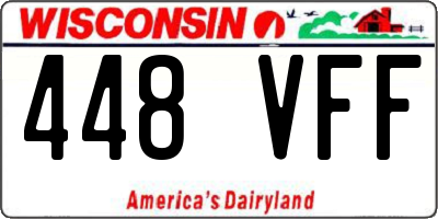 WI license plate 448VFF