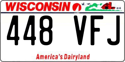 WI license plate 448VFJ