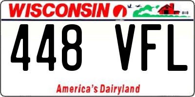 WI license plate 448VFL