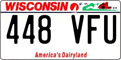 WI license plate 448VFU