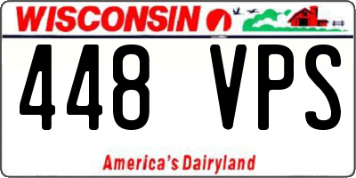 WI license plate 448VPS
