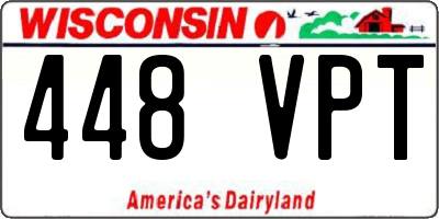 WI license plate 448VPT
