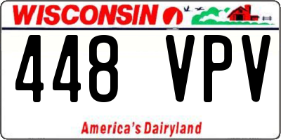 WI license plate 448VPV