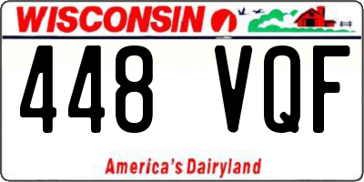 WI license plate 448VQF