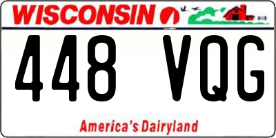 WI license plate 448VQG