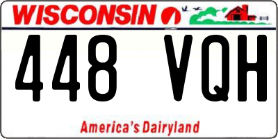 WI license plate 448VQH