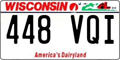 WI license plate 448VQI