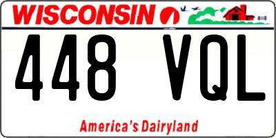 WI license plate 448VQL