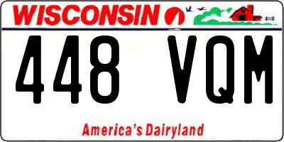 WI license plate 448VQM