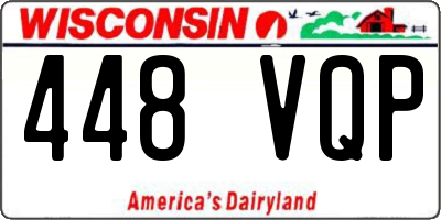 WI license plate 448VQP