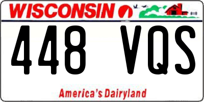 WI license plate 448VQS
