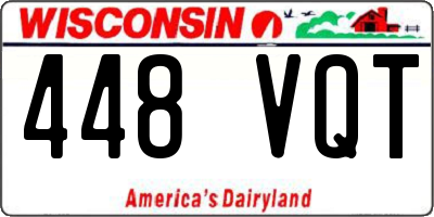 WI license plate 448VQT