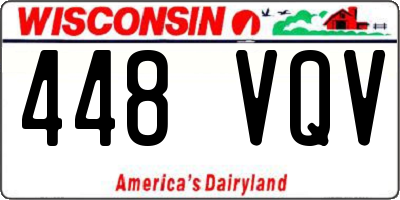 WI license plate 448VQV