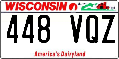 WI license plate 448VQZ