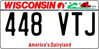 WI license plate 448VTJ