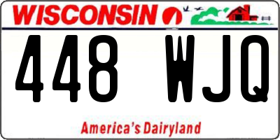 WI license plate 448WJQ