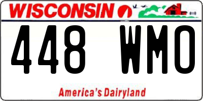 WI license plate 448WMO