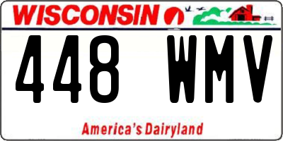 WI license plate 448WMV