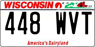 WI license plate 448WVT