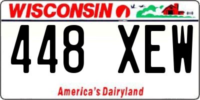 WI license plate 448XEW