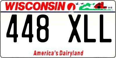 WI license plate 448XLL