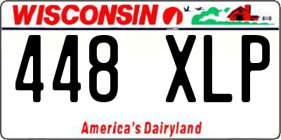 WI license plate 448XLP