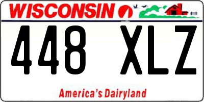 WI license plate 448XLZ