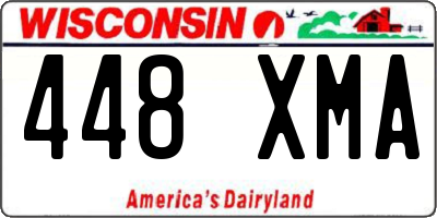 WI license plate 448XMA