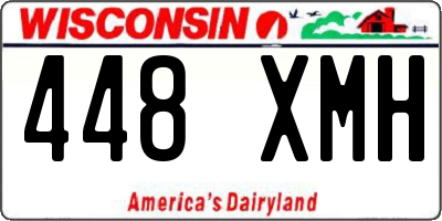 WI license plate 448XMH