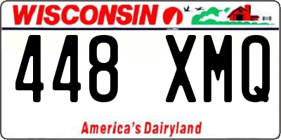 WI license plate 448XMQ
