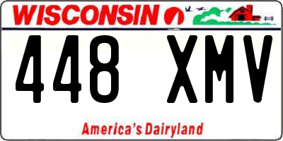 WI license plate 448XMV