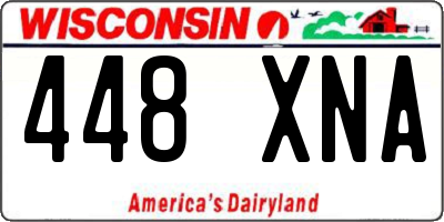 WI license plate 448XNA
