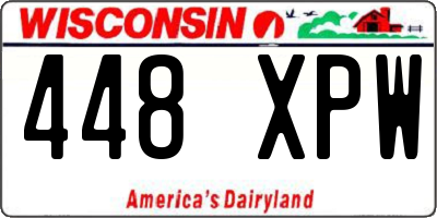 WI license plate 448XPW