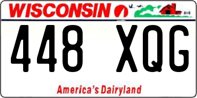 WI license plate 448XQG