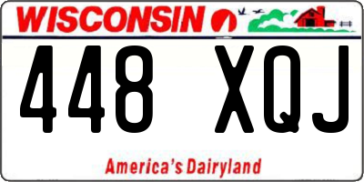 WI license plate 448XQJ