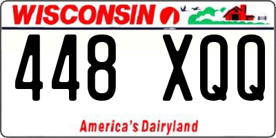 WI license plate 448XQQ