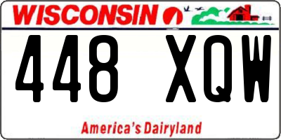 WI license plate 448XQW