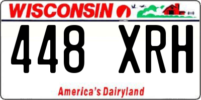 WI license plate 448XRH