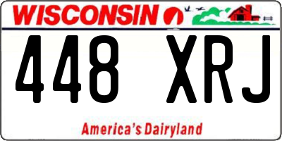 WI license plate 448XRJ