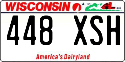 WI license plate 448XSH