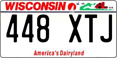 WI license plate 448XTJ