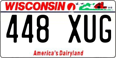 WI license plate 448XUG